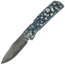 Maserin 502 Power Knife Frost FatCarbon, MagnaCut Damascus by Sergio Consoli (502/DM)