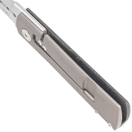 Maserin Daga 372/G Knife Black-Gold Fat Carbon, Satin Elmax by Attilio Morotti