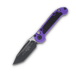 Microtech LUDT T/E Gen III Automatic Knife Purple Aluminum/3M, Black M390MK by Tony Marfione (1136-1PU)