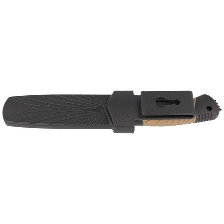 Herbertz CJH Coyote Brown Plastic/Black Rubber Knife, Black 420 (585412)