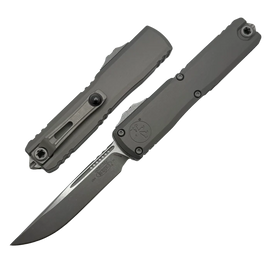 Nóż automatyczny OTF Microtech Ultratech Gen IV S/E Natural Clear Aluminium, Apocalyptic M390MK by Tony Marfione (11214-10APNC)