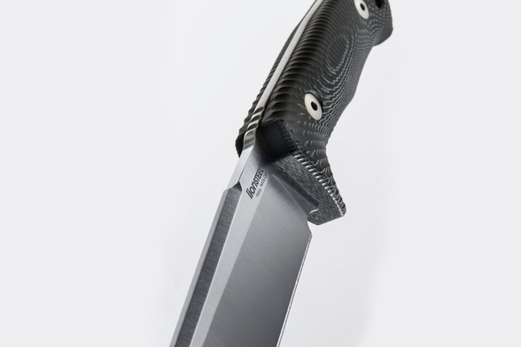 LionSteel Tactical Knife Black Micarta, Satin Niolox by Molletta (T5 MI)