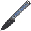 Kizer Whiskey Jack Knife Black/Multicolored Vortex Micarta, Black CPM 10V by Jonathan Styles (1108A1)
