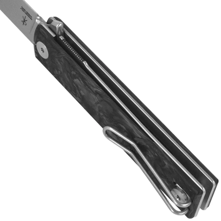 Fox Chnops Heritage Knife Dark Matter Carbon Fiber, Stonewashed Hybrid Cryo by Raven Knives Design (FX-544 DMB)