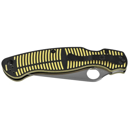 Nóż składany Spyderco Military 2 Salt Yellow/Black G10, Satin MagnaCut by Sal and Eric Glesser(C36GBKYLMCP2)