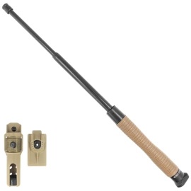 ESP Hardened Easy Lock 20'' Expandable Baton, Triangle, Khaki Ergonomic (ExBTT-20HE-KH BHT-55)