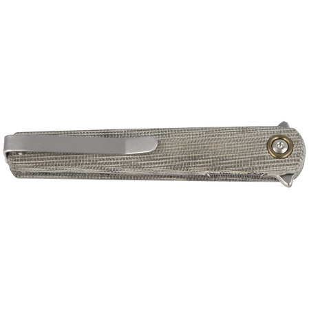 MKM Flame Light Dagger Green Micarta, Stonewashed M390 by Michael Zieba (MK FL02L-GC)