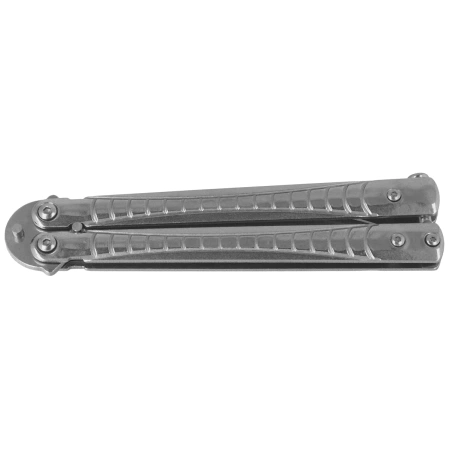Nóż składany motylek Martinez Albainox Balisong Gray Steel, Satin 3Cr13Mov (02211)