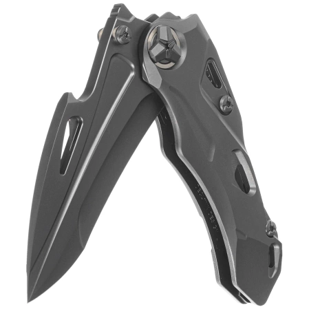 Rike Knife RK-Athron-B-B Black DLC Titanium, Black DLC M390 by Declynx