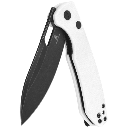 Bestechman Firebird Knife White G10, Black PVD Stonewashed D2 (BMK05E)
