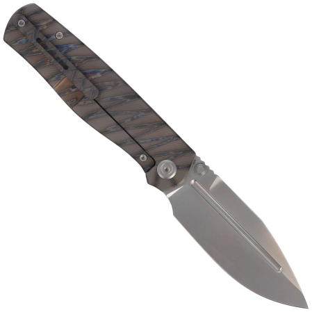 Kubey KB Knives Albatross Flamed Titanium, Silver Beadblasted M390 by Ray Laconico (KB471B)