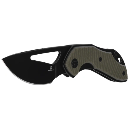 Bestechman Triassic Knife OD Green G10, Black PVD 14C28N by Denis Simonutti (BMK17D)