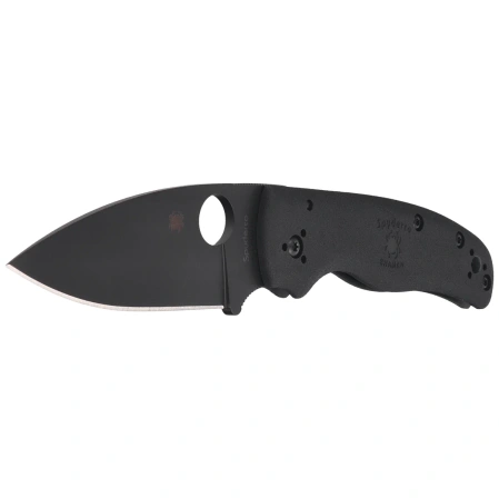 Nóż składany Spyderco Shaman Lightweight Black FRN, Black DLC CTS BD1N by Sal Glesser (C229PBBK)