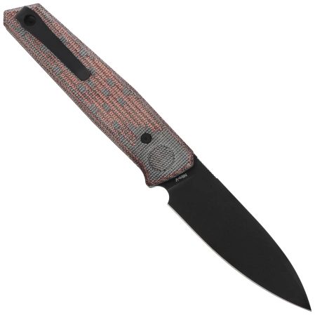 Reate PL-6 Knife Red / Black Micarta, Black PVD Nitro-V (PL-6 RDBKM PVD)