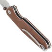 Nóż składany Bestechman Velix Brown G10, Satin/Stonewashed 14C28N by Ostap Hel (BMK07B)