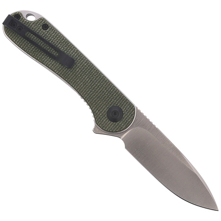 CIVIVI Knife Elementum Flipper Dark Green Micarta, Satin Finish (C907T)