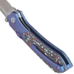 Nóż składany Remette Meteor Blue Titanium/Carbon Fiber, Pearlescent M390 (RTPT-AL)