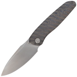 Kubey KB Knives Pioneer Flame Titanium, Bead Blasting CPM 20CV by Evgeniy Bulychev (KB379B)