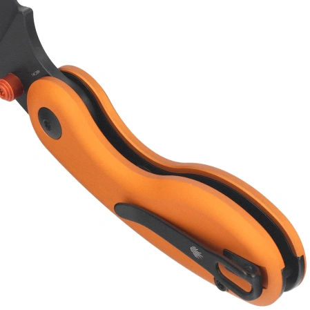 Kizer Microbe Knife Orange Aluminum, Black PVD 14C28N by Maksim Epifantsev (V2742A3)