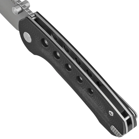 Remette RT-BEE-G Knife w/Titanium Toothpick Black G10, Ceramic Sandblasting 14C28N