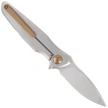 Spartan Blades Pandia Knife Gray Titanium, Bronze HW, Stonewashed MagnaCut by Curtis Iovito (SF16SWBZ)