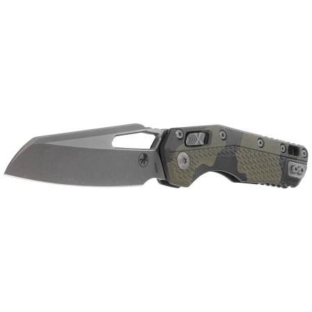 Microtech MSI S/E Ram-Lok Olive Camo Tri-Grip Polymer, Apocalyptic M390MK by Tony Marfione (210T-10APPMOC)