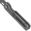 Kizer Mini Militaw Knife Gray Titanium / Jungle Wear Fat Carbon, Dark Stonewashed S45VN by Jonathan Styles (Ki3634SA2)