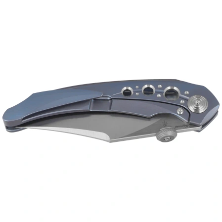 Nóż składany Bestech Razon Blue Titanium, Satin MagnaCut by Kombou (BT2406A)