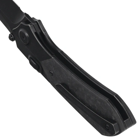 Remette RTPT-ELD Meteor Knife Black Titanium / Carbon Fiber, Titanium Plating M390 (RTPT-ELD)