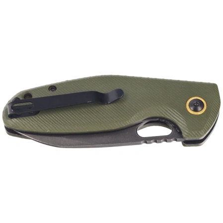 BlackFox Puffy Knife OD Green G10, Black Stonewashed 10Cr15CoMov (BF-786 G10OD)