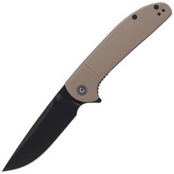 CIVIVI Badlands Vagabond Tan FRN, Black Stonewashed (C2019A)