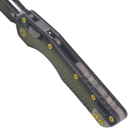 Microtech MSI Ram-Lok S/E Knife Tri-Grip Faded Bazooka Green Polymer, Faded Bazooka Green M390MK by Tony Marfione (210T-1PMFBO-U25)