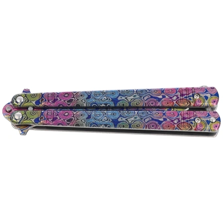 Nóż składany motylek Martinez Albainox Balisong 3D Colours Steel, 3D Colours 3Cr13Mov (02219)