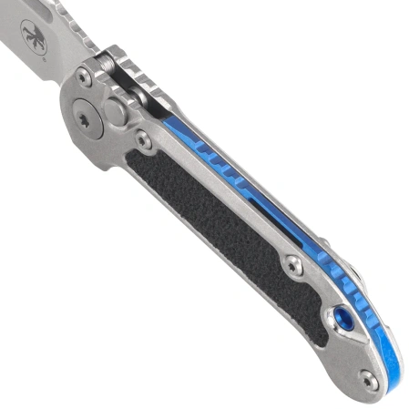 Nóż automatyczny Microtech LUDT Gen III S/E Marfione Select Titanium, Blue HW, Stonewashed M390MK by Tony Marfione (1135-10MS4)