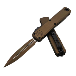 Nóż automatyczny OTF Microtech Ultratech Gen III ZBP D/E Burnt Bronze Cerakote Aluminium, Burnt Bronze Cerakote M390MK by Tony Marfione (1122-1UB-C19Z4)