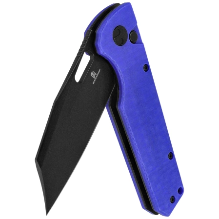 Nóż składany Bestechman Guardian Blue G10 w/ Carbon Fiber Pattern, Black PVD D2 (BMK11G)