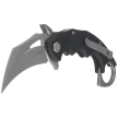 Kubey Mini Wrath Knife Black G10, Beadblasted 14C28N by MUZI Design (KU262A)