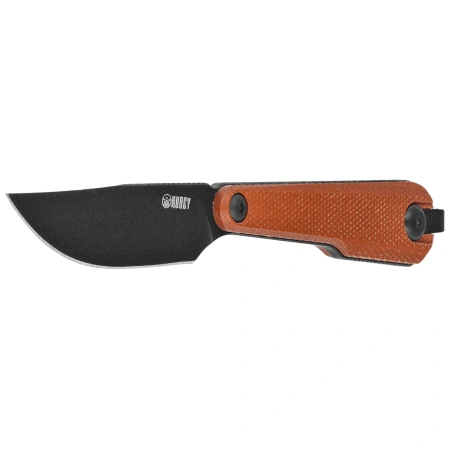 Nóż Kubey YAG DP Brown Micarta, Blackwashed 14C28N by Ostap Hel (KU451C)