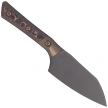 Nóż kuchenny Microtech Santoku 4.2'' Signature Bronze Titanium Bolsters/Live Wire Carbon Fiber, Black DLC M390MK (3300B-1DLCLWCFS)