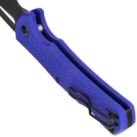 Nóż składany MKM Lov Blue FRN, Black Top Shield N690 by Jesper Voxnæs (MK LV-PBL)