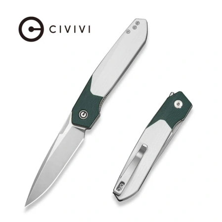 Nóż składany Civivi Brr15 Teal Green / White G10, Satin Nitro-V (C25063-4)