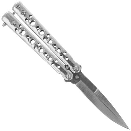 Nóż składany motylek Martinez Albainox Balisong Polished Steel, Polished 3Cr13Mov (02224)