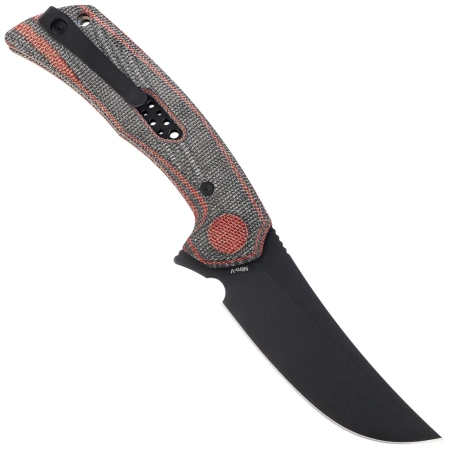 Reate PL-7 Knife Red / Black Micarta, Black PVD Nitro-V (PL-7 RDBKM PVD)