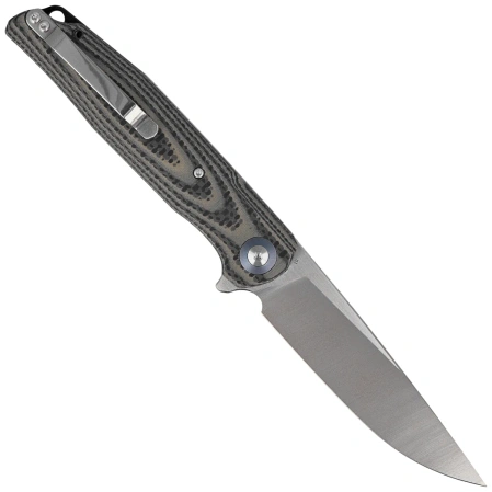 Bestech Ascot Beige Carbon Fiber/G10, Satin D2 Knife (BG19B)