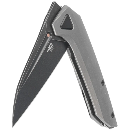 Bestech VK-Navi Knife Dark Titanium, Black Stonewashed MagnaCut by Vulpex Knives (BT2404D)