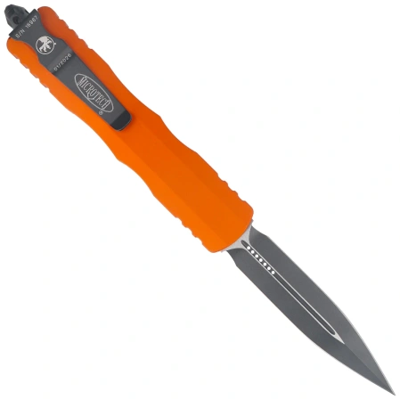Nóż automatyczny OTF Microtech Dirac Delta D/E Orange Tangerine Aluminium, Black M390MK by Tony Marfione (227-1OT)