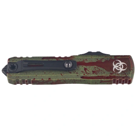 Microtech UTX-85 Gen IV D/E Signature OTF Knife Outbreak Aluminum, Outbreak M390MK by Tony Marfione (12324-1OBDS)