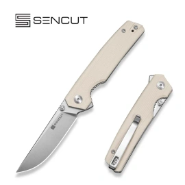 Sencut Stria Knife Ivory G10, Satin D2 (S25112-1)