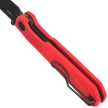 Bestechman Curvee Knife Red G10, Black PVD AEB-L by Ostap Hel (BMK20E)