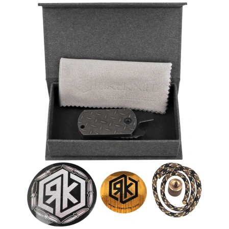 Nóż składany Rike Knife Venom LE Dark Gray Titanium, Battle-Worn DLC M390 by Six Fingers (RK-Venom-DG LE)